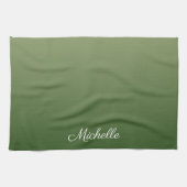 Linge De Cuisine Personalized green (Horizontal)
