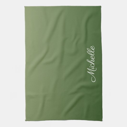 Linge De Cuisine Personalized green (Vertical)