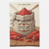Linge De Cuisine Personalized Hungarian Kalocsai Paprika Apron  (Vertical)