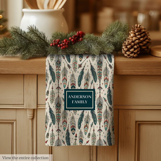 Linge De Cuisine Personalized Kitchen Towel Ethnic Chic Vibe