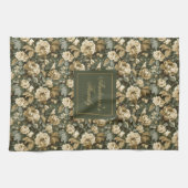 Linge De Cuisine Personalized Lux Pastel Botanical Towel Kitchen (Horizontal)
