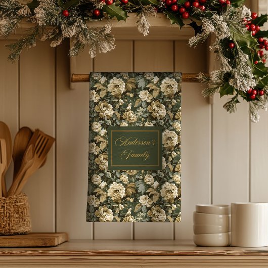 Linge De Cuisine Personalized Lux Pastel Botanical Towel Kitchen