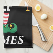 Linge De Cuisine Personalized Name Baseball Elf Family Matching  (Quart Plié)