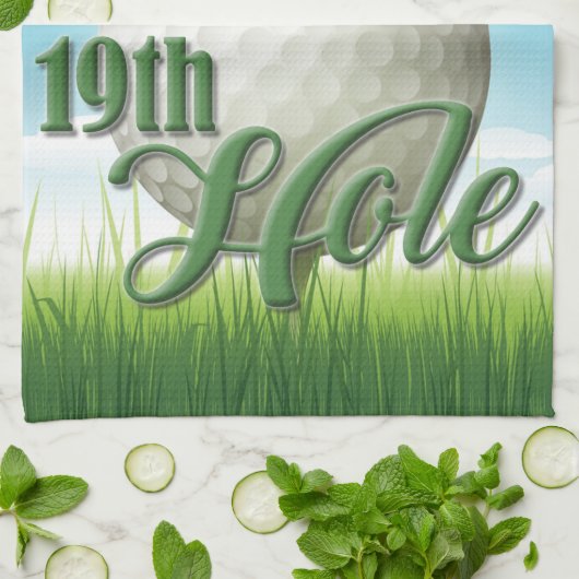 Linge De Cuisine PERSONALIZED NAME Golfer Golf Pro Ball 19th Hole (Plié)