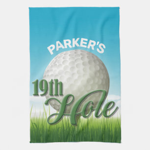 Linge De Cuisine PERSONALIZED NAME Golfer Golf Pro Ball 19th Hole