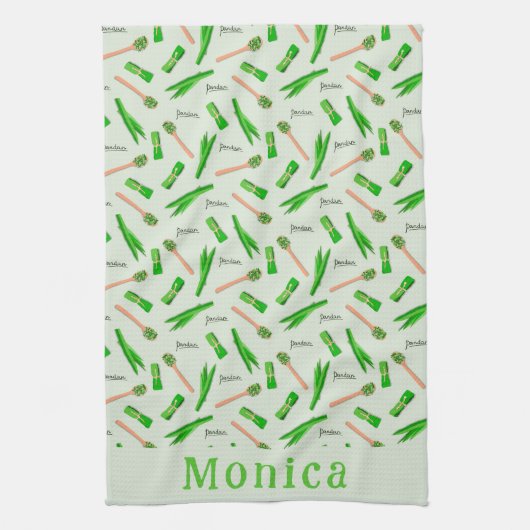 Linge De Cuisine Personalized Pandan Leaf (Vertical)