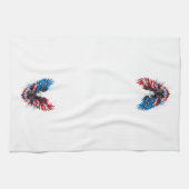 Linge De Cuisine Personalized Patriotic Colors America Bold Eagle (Horizontal)