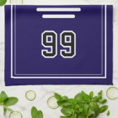 Linge De Cuisine Personalized Sports Towel | Custom Football Player (Plié)