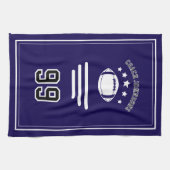 Linge De Cuisine Personalized Sports Towel | Custom Football Player (Horizontal)