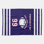 Linge De Cuisine Personalized Sports Towel | Custom Football Player (Horizontal)