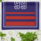 Linge De Cuisine Personalized Sports Towel | Custom Football Player (Plié)