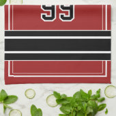 Linge De Cuisine Personalized Sports Towel | Custom Football Player (Plié)
