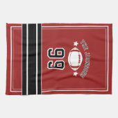 Linge De Cuisine Personalized Sports Towel | Custom Football Player (Horizontal)