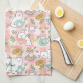 Linge De Cuisine Personalized Tea & Baker Monogram Kitchen Towels (Quart Plié)