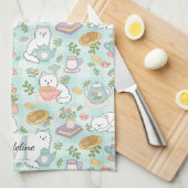 Linge De Cuisine Personalized Tea & Baker Monogram Kitchen Towels (Quart Plié)