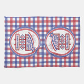 Linge De Cuisine Personalized USA 250–Patriotic Retro Marquee (Horizontal)