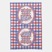 Linge De Cuisine Personalized USA 250–Patriotic Retro Marquee (Vertical)