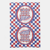 Linge De Cuisine Personalized USA 250–Patriotic Retro Marquee (Vertical)