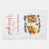 Linge De Cuisine Personalized Valentine Kitchen Towel Food Puns (Horizontal)