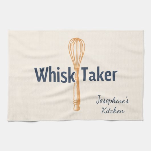 Linge De Cuisine Personalized Whisk Taker Funny Baking Cute Elegant (Horizontal)