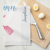 Linge De Cuisine Personalized Will Cook for Cocktails Funny Elegant (Quart Plié)