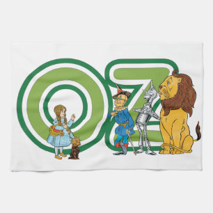 Linge De Cuisine Personnages vintage du Magicien d'Oz et lettres de
