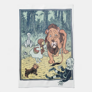 Linge De Cuisine Personnages vintage du Magicien d'Oz, Route de bri
