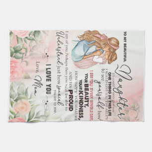 Linge De Cuisine Personnalisé À Ma Belle Blanche Fille