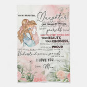 Linge De Cuisine Personnalisé À Ma Belle Blanche Fille (Vertical)