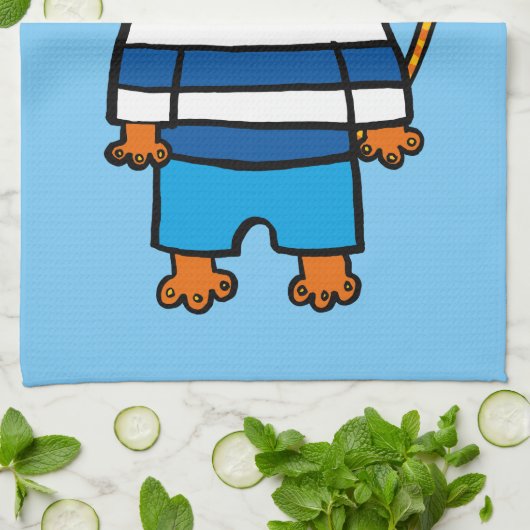 Linge De Cuisine Personnalisé Dillon le chat (Plié)