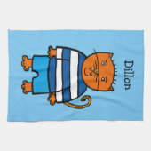 Linge De Cuisine Personnalisé Dillon le chat (Horizontal)