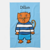 Linge De Cuisine Personnalisé Dillon le chat (Vertical)
