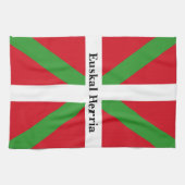 Linge De Cuisine Personnalisé, drapeau national du Pays basque, iku (Horizontal)