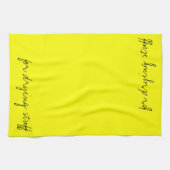 Linge De Cuisine Personnalisé Jaune clair (Horizontal)