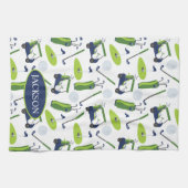 Linge De Cuisine Personnalisé Marine & Green Golf (Horizontal)