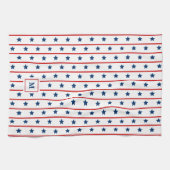 Linge De Cuisine Personnalisé patriotique étoiles et rayures motif (Horizontal)