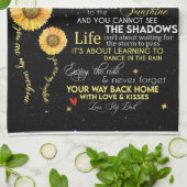 Linge De Cuisine Personnalisée À La Couverture De Ma Fille Étape (Plié)