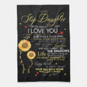 Linge De Cuisine Personnalisée À La Couverture De Ma Fille Étape (Vertical)