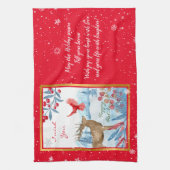 Linge De Cuisine Personnaliser cardinale et cerf (Vertical)