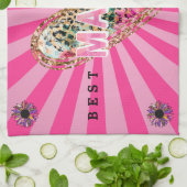 Linge De Cuisine Personnaliser de la mère de la floraison cardiaque (Plié)