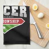 Linge De Cuisine Personnaliser Football AJOUTER TEXTE Varsity Team  (Quart Plié)