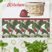 Linge De Cuisine Personnaliser le pays \ Panier fraise (Plié)