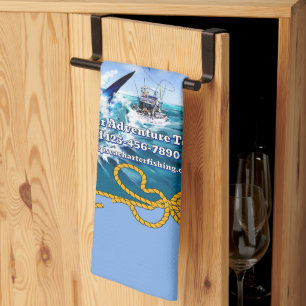Linge De Cuisine Personnaliser l'entreprise de bateau de pêche spor