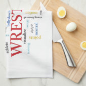 Linge De Cuisine Personnaliser, Lutter Merci de l'entraîneur en mot (Quart Plié)