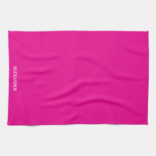 Linge De Cuisine Personnaliser Magenta brillant rose clair plaine s
