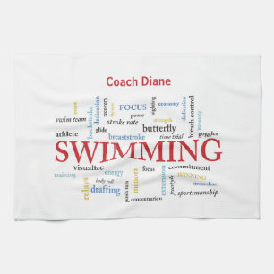 Linge De Cuisine Personnaliser, Merci Entraîneur De Natation En Mo