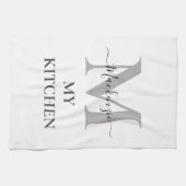 Linge De Cuisine Personnaliser Monogramme Nom initial Mon devis de  (Horizontal)