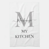 Linge De Cuisine Personnaliser Monogramme Nom initial Mon devis de  (Vertical)