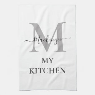 Linge De Cuisine Personnaliser Monogramme Nom initial Mon devis de 
