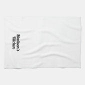 Linge De Cuisine Personnaliser Nom personnalisé famille de boulange (Horizontal)